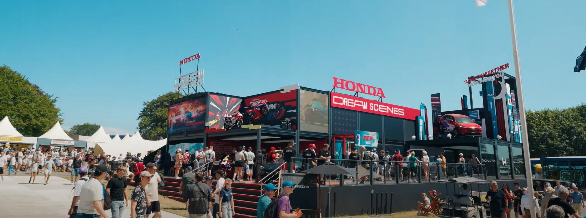 de honda-stand tijdens festival of speed 2025
