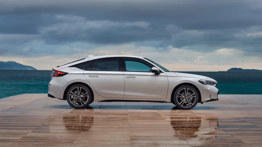 honda civic zijaanzicht